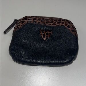 Brighton Black and Brown Mini Coin Bag